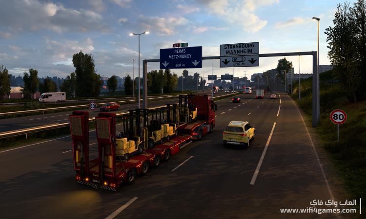 تحميل لعبة الشاحنات Euro Truck Simulator 2 مع جميع الإضافات