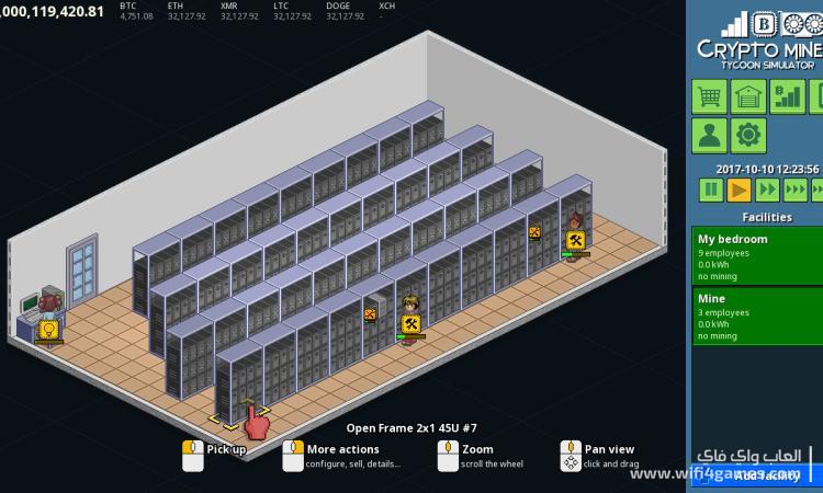 تحميل لعبة محاكي تعدين العملات الرقمية Crypto Miner Tycoon